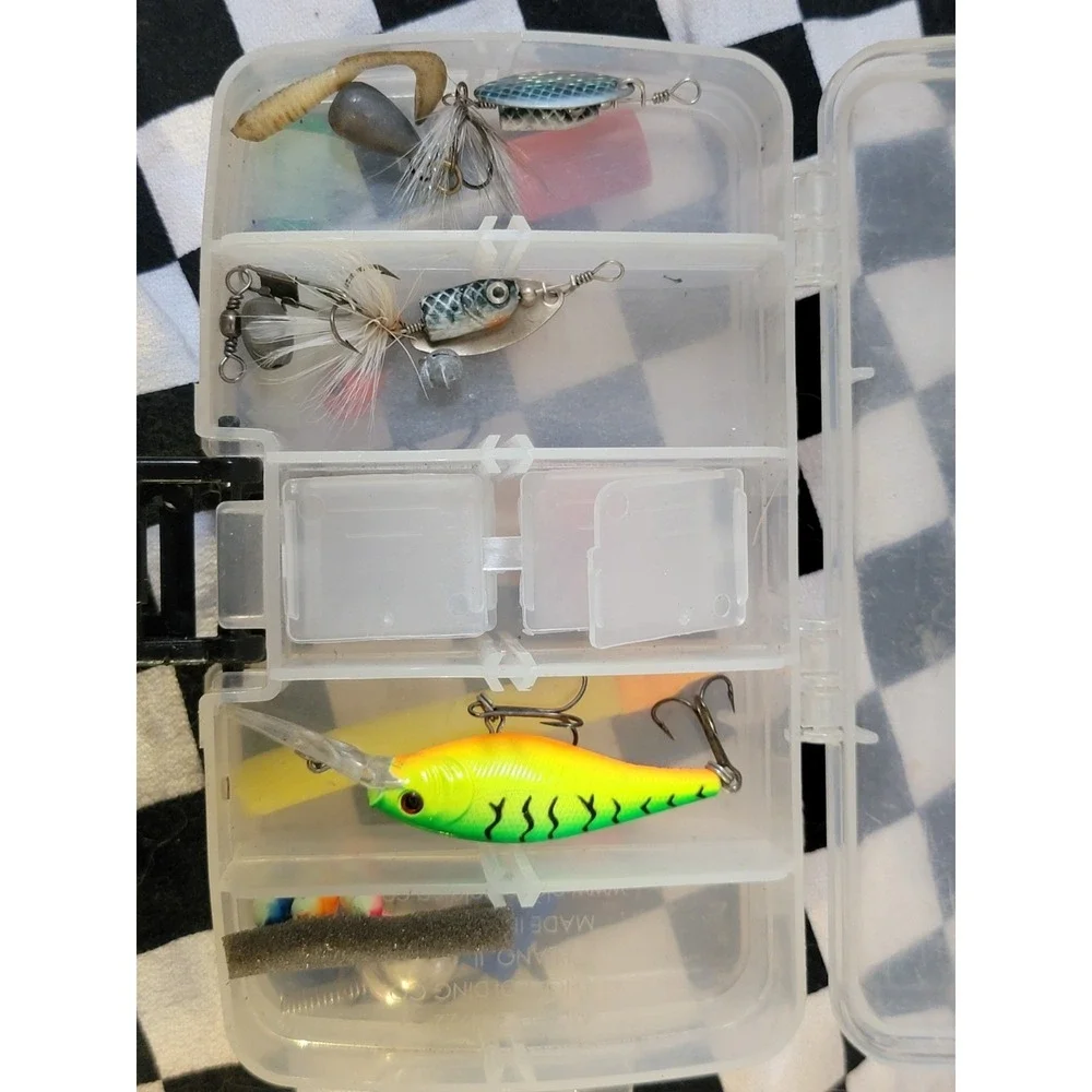 Fishing Tackle Box Lot – Lures, Jigs, Spinners & Accessories – As Found...